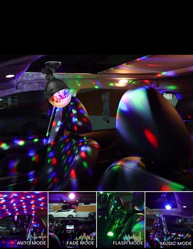 SOLMORE LED Disco Ball Light Party Disco USB Rechargeable w/ Remote Control - Picture 6 of 7