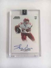 2022 PANINI NFL INSTANT ACCESS #IAA-20 RC SKYY MOORE BLUE INK AUTO CHIEFS #25/25