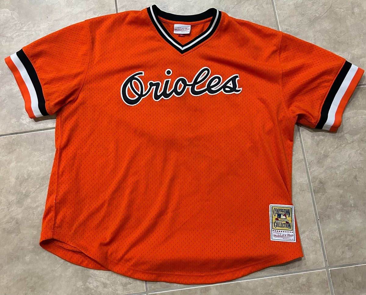 Cal Ripken 8 Baltimore Orioles Mitchell Ness Cooperstown Orange