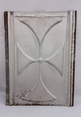 Galvanized Tin Ceiling Tile Religious Cross Industrial Rustic