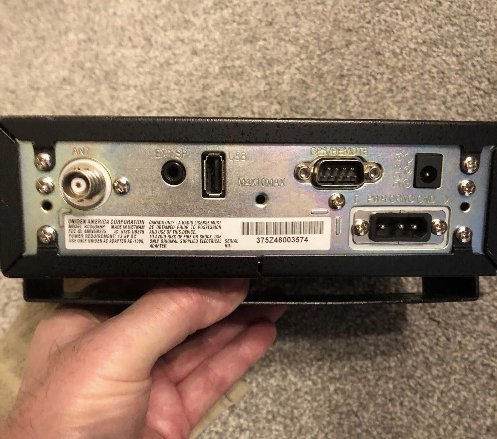 Uniden BCD536HP Scanner for Parts/Not Working eBay