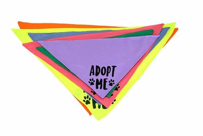 Midlee Adopt Me Dog Bandana- Pack of 4 Assorted Colors (Assorted