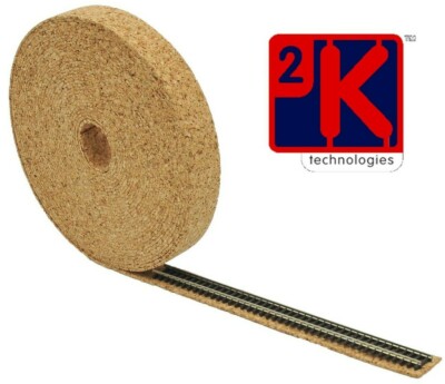 Korkbahn Bettunterlage Rolle 10 m lang x 35 mm breit x 3 mm dick - Stärke '00' - T48