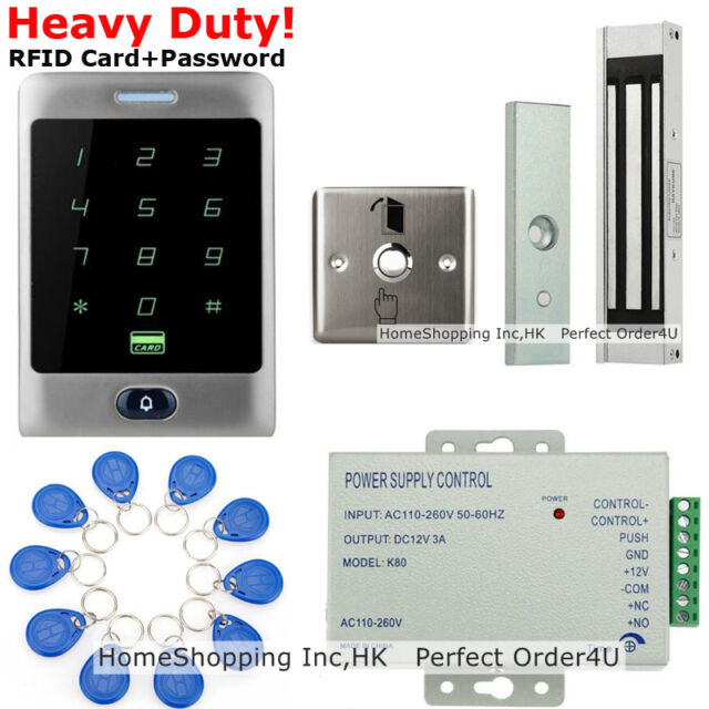 Waterproof RFID Card&Password Door Access Control System+Electric Magnetic Lock