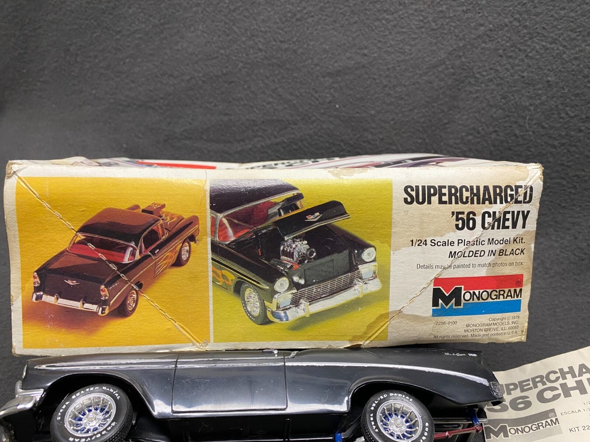 Monogram '56 Chevy Supercharged Built Model Kit 2255 Street