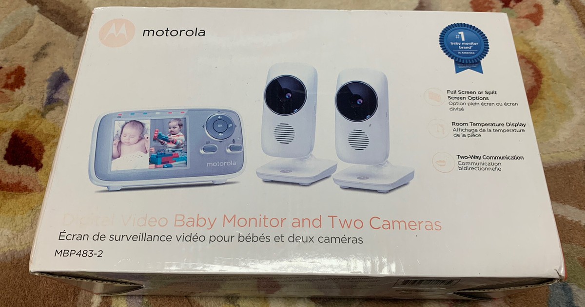 Motorola Video Baby Monitor with Camera, Two-Way Talk, Wi-Fi,  MBP483-2