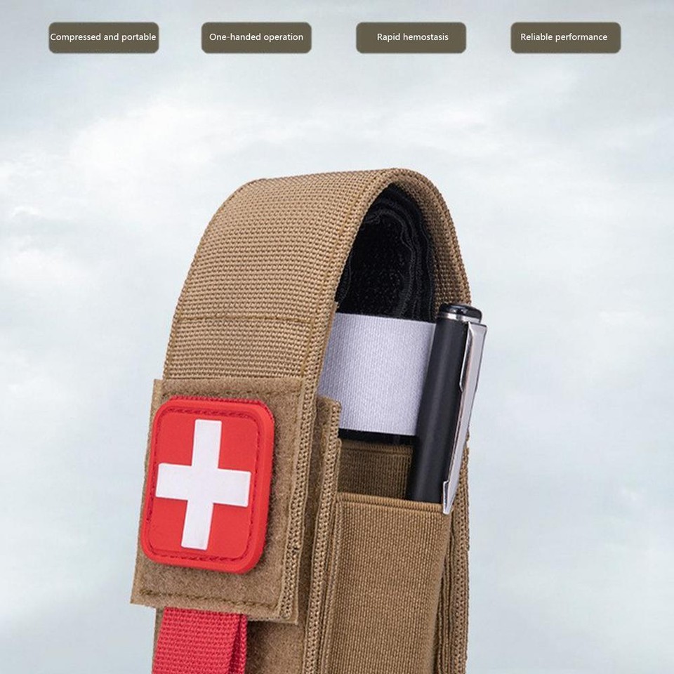 Tactical Tourniquet Holder Pouch - MOLLE Compatible, Water Resistant, For EMT & Hunting