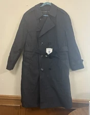 Defense Logistics Agency Garrison Collection Trench Coat 44R Black Lined NWT Cl