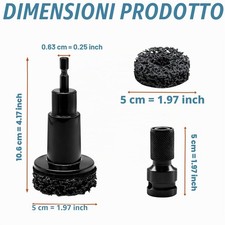 Kit Pulizia Riparazione Ruote 5 Distanziali Strumento per Auto Moto Bicicletta - Miniatura 2
