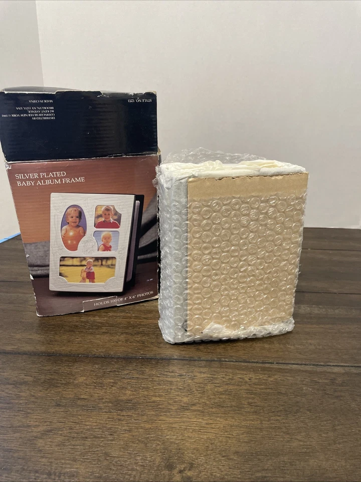 Marco de álbum de bebé plateado para 100 fotos 4x6 Foto 3 de 4
