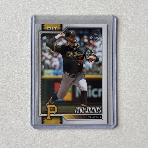 2026 Topps Series 1 Paul Skenes Companion Card SP #100 Pittsburgh Pirates