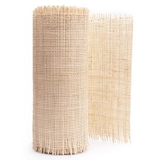 CLAYNIX 18" Width Square Rattan Cane Webbing 2 Feet - 2 FEET, Natural