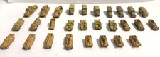 Lotto 28 Mezzi Militari WWII in Metallo scala 6mm 1:300 per Wargaming 