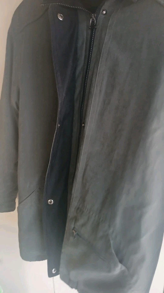 Chaqueta FLEET STREET gris/negro con forro polar extraíble para mujer pequeña mediana Foto 3 de 4