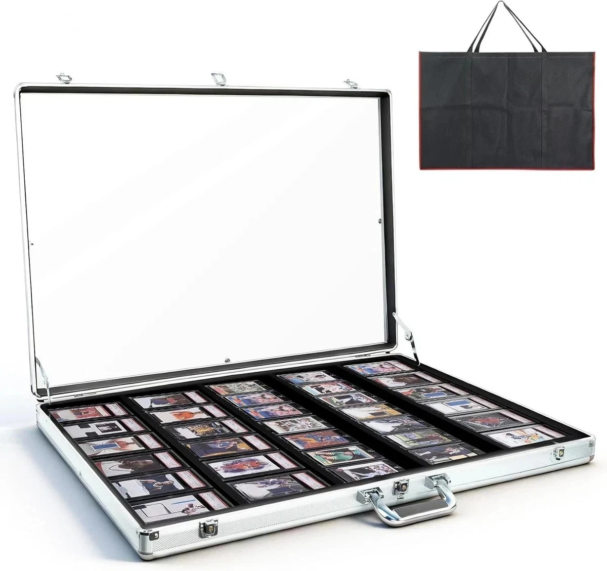 trade show display case for cards Trade Show Display Case Small Tabletop Display Lockable Baseball Card Display