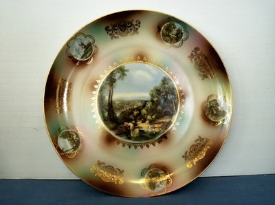 Beautiful Vintage CICO German X-Large Farm or Pastor Design Collector Plate-