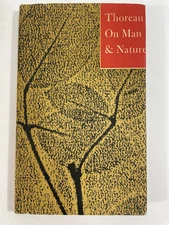 Thoreau On Man And Nature Peter Pauper Press 1960 HC Vintage HC DJ