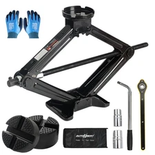 Scissor Jack 3 Ton Steel Scissor Car Lift Jack Kit with Lug Wrench Heavy Duty US