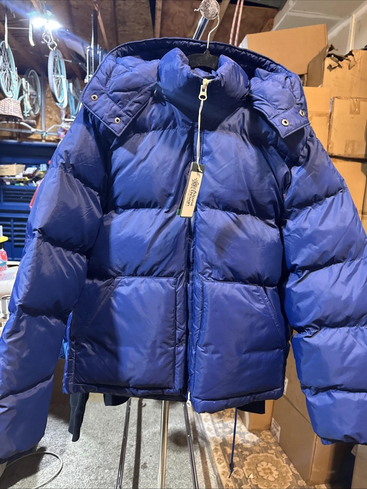 ALPINE DESIGN ** PUFFER JACKET ** SIZE SMALL - SPACE BLUE " NEW WITH TAGS "