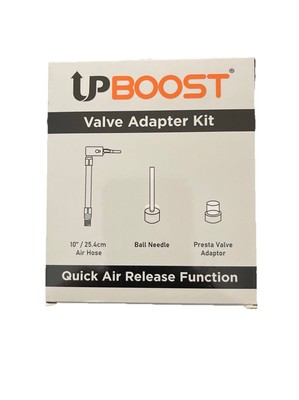 UPBOOST Valve Adapter Kit Quick Air Release Hose Tire Inflators Ball Needle Kit