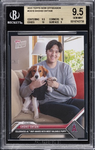 2023 TOPPS NOW OFFSEASON #OS19 SHOHEI OHTANI BGS 9.5