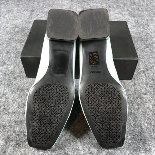 Geox Shoes Womens Size 9 Patent Leather Loafers Buckle Block Heel Made in Italy - Picture 11 of 11