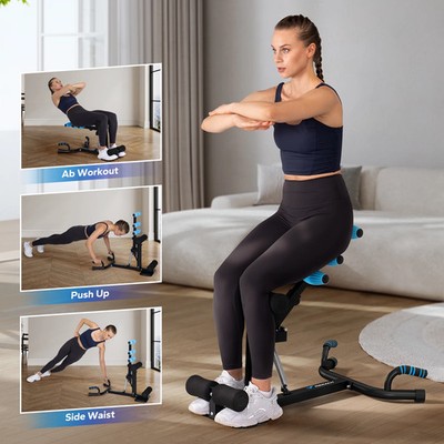 Merach Deep Squat Machine Adjustable Glutes Trainer Leg Push Up Workout