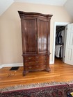 Henredon tall gentlemens dresser/ armoire and king size bed — photo 1
