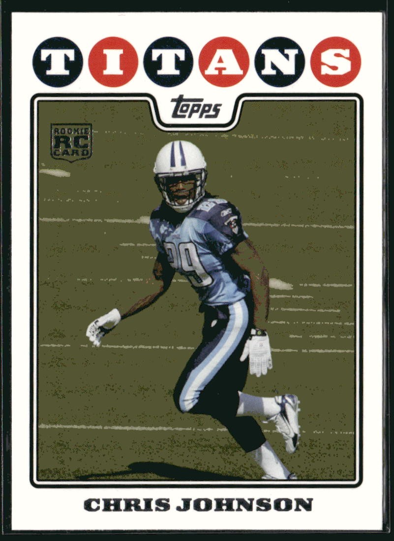 2008 Topps Chris Johnson RC #351 Tennessee Titans