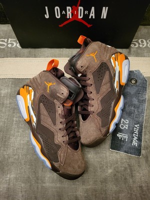 Jordan MVP Track Brown Magma Orange White - Größe: 7 US     