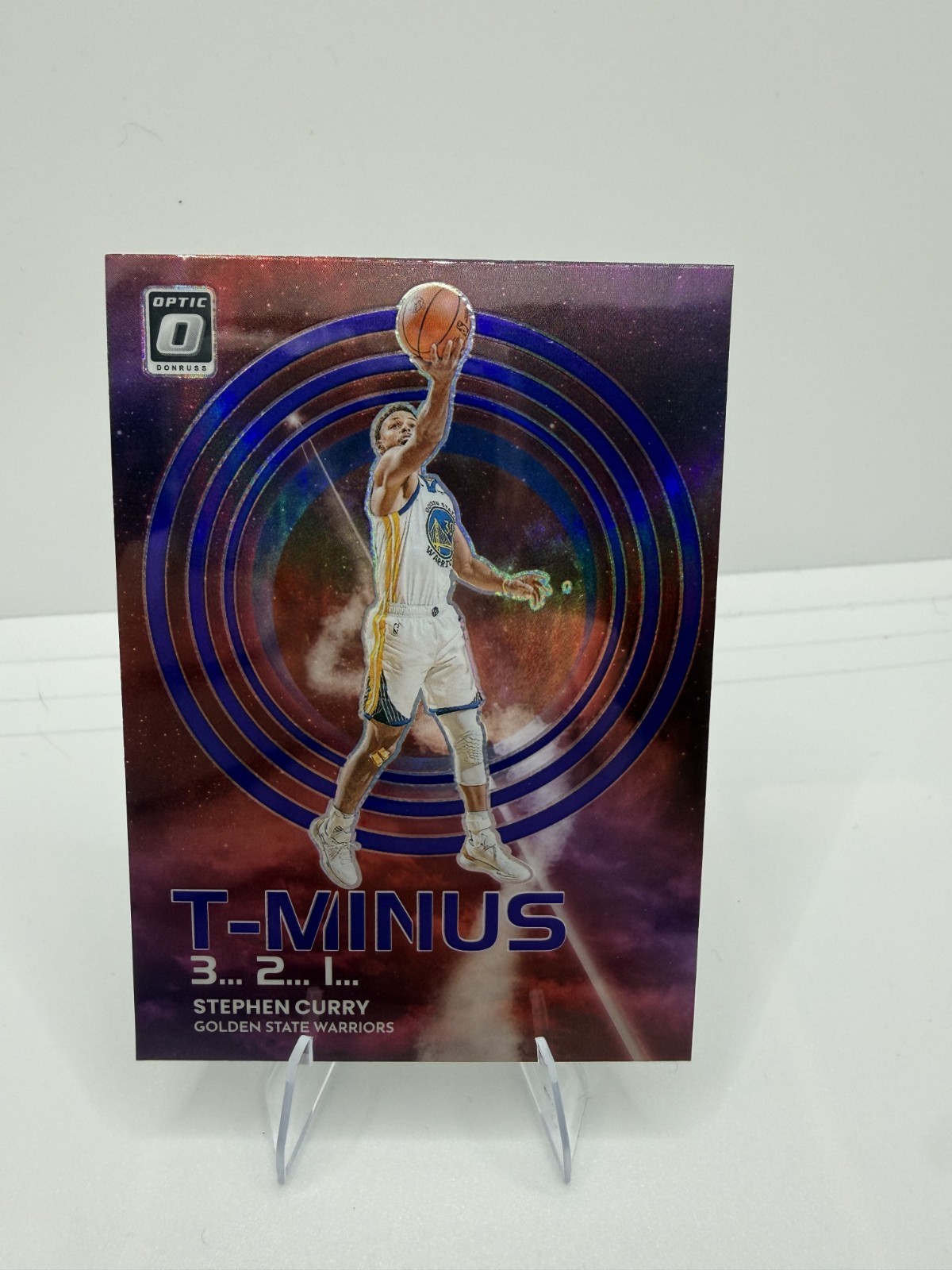 2022-23 Panini Donruss Optic - T-Minus 3, 2, 1 Stephen Curry #10 Purple Refract