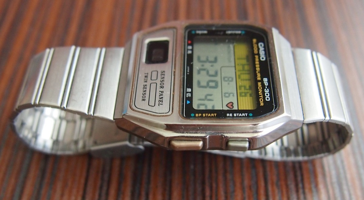 Vintage Casio Bp-300 Blood Pressure Monitor Twin Sensor Made in