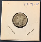 1917-P Mercury Dime (Winged Liberty Head) 10C Business Strike 90% Silver