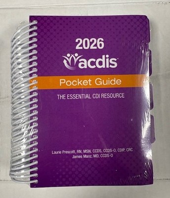 ACDIS pocket guide the essential CDI resource 2026 BRAND NEW SEALED