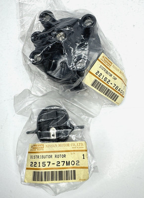 Genuine OEM Nissan Sentra & Pulsar Distributor Cap and Rotor - GA16/D/DE - NOS