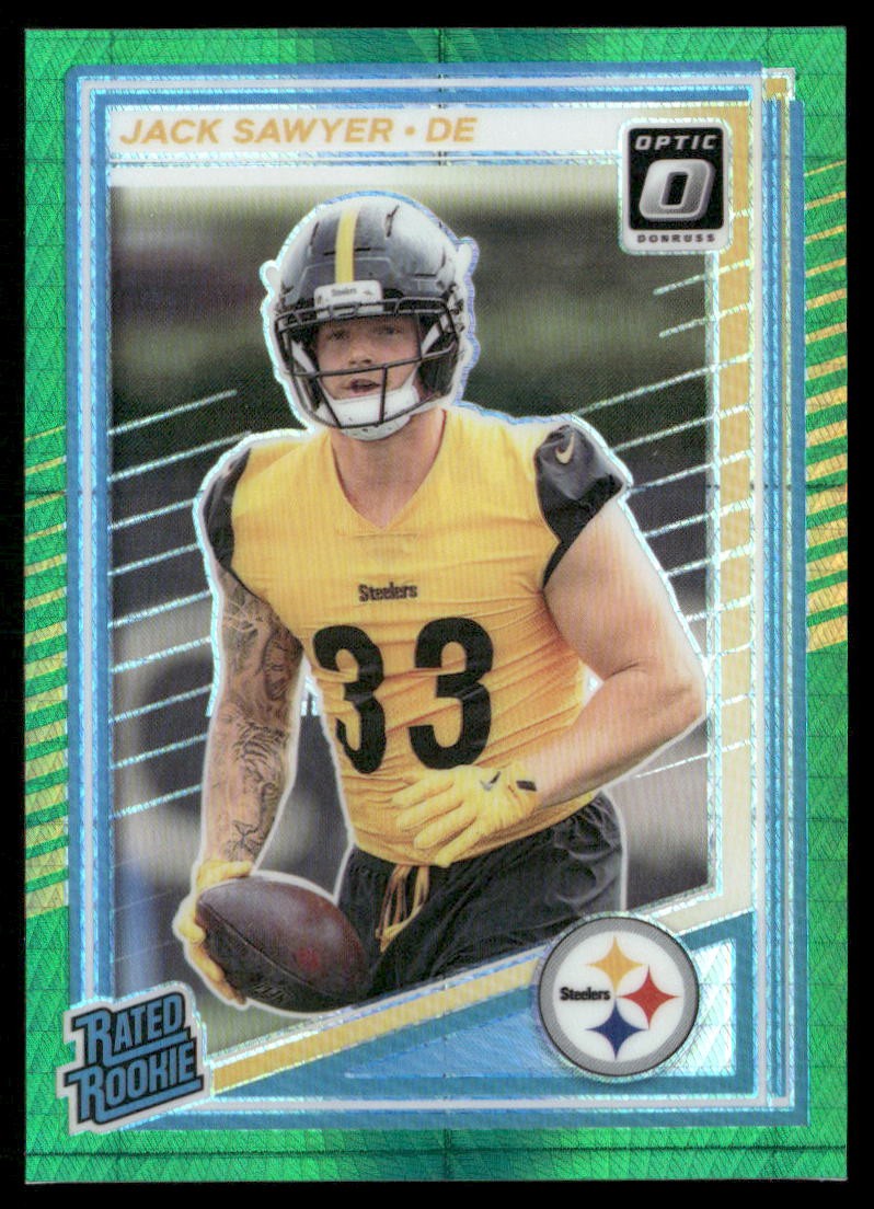 2025 Donruss Optic #220 Jack Sawyer Green Hyper