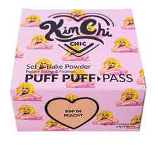 KIM CHI CHIC Peachy Powder Puff Puff Pass Set & Bake Powder Beauty PPP04