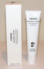 Verso 2 Natural Glow Daytime Face Moisturizer 1.3 Oz 40 mL Full Size NIB