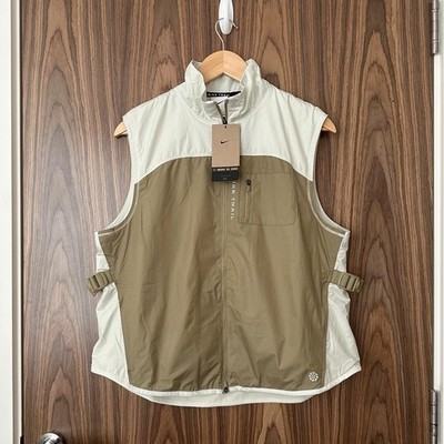 NIKE Trail Repel Running Hiking Gilet Vest Neutral Olive Green