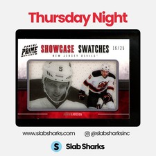 2011 PANINI PRIME #52 ADAM LARSSON SHOWCASE SWATCHES RELIC RC ROOKIE /25