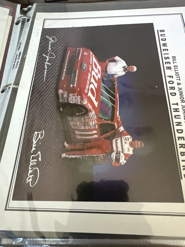 Huge 100+ Bill Elliott card Lot Collection In Pages Albums Postcards Scrap Book - Image 4 of 4