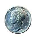 1920-D Mercury Dime, FULL Split Bands, RARE This Nice, Choice BU++ FSB Key Date!