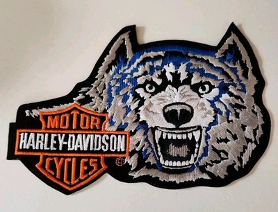Authentic Harley-Davidson Rare  Wolf Bar Shield Vintage Patch / Emblem Large