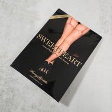 Honey Birdette Sweetheart Red Hearts Sheer Suspender Stockings Hosiery Size M