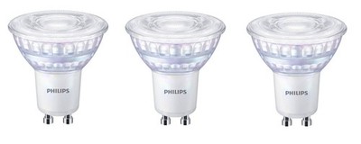 3x PHILIPS  Reflektor Spot 4,6W = 50W GU10 36° 4000K EEK:F (Spektrum A-G)