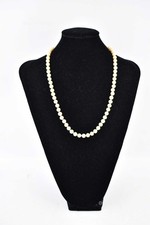 Collana Di Perle False Con Attacco In Argento 800