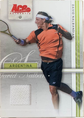 #ad 2007 Ace Straight Sets David Nalbandian #11 Tennis Jersey Patch Card NM NM $12.85