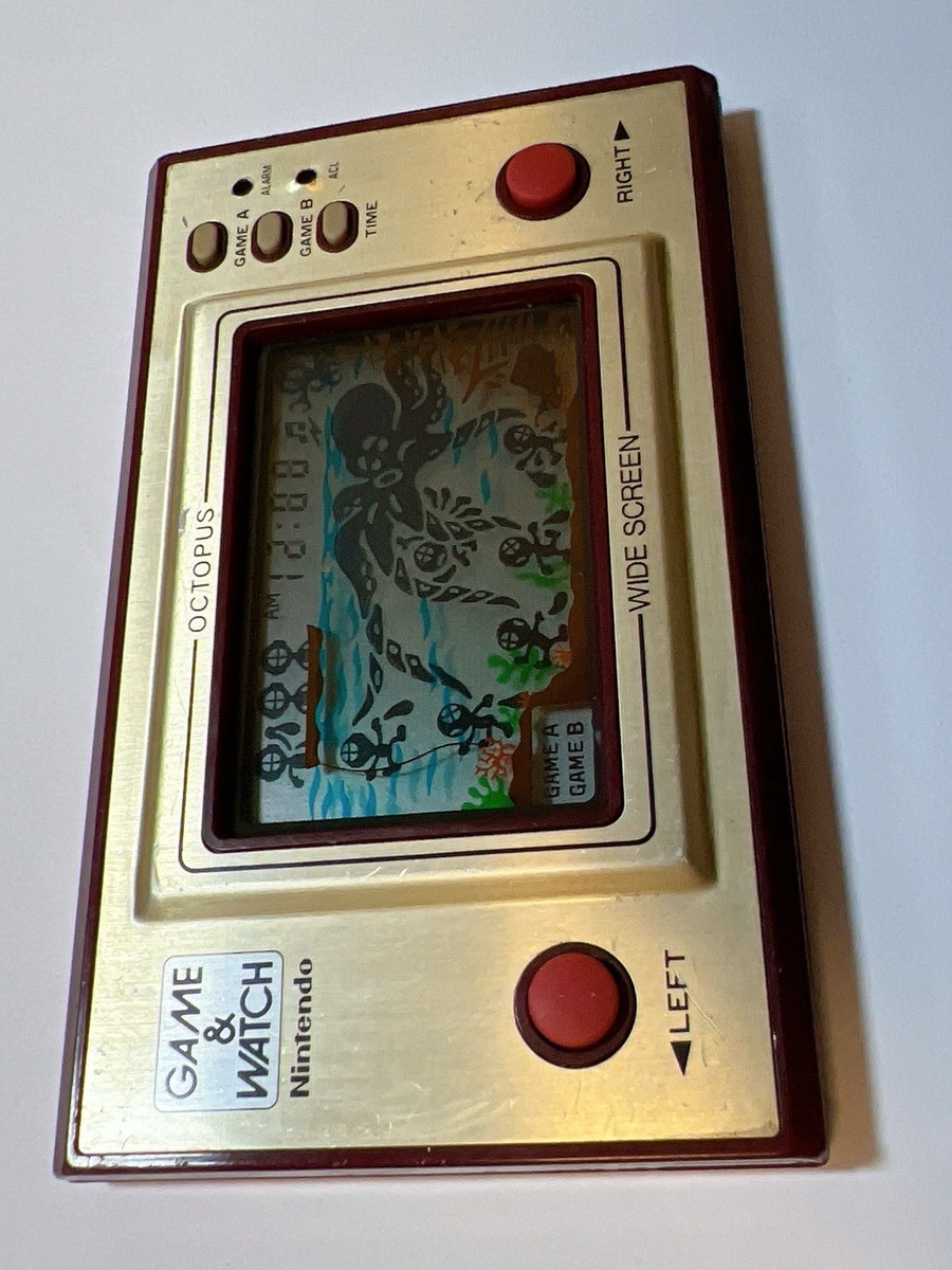 Nintendo Game & Watch オクトパス NINTENDO GAME AND & WATCH Octopus Wide Screen 1981 Direct