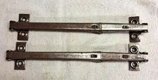 PAIR 10 INCH VINTAGE DROP LEAF TABLE SUPPORTS, SPRING LOADED, NEW OLD STOCK