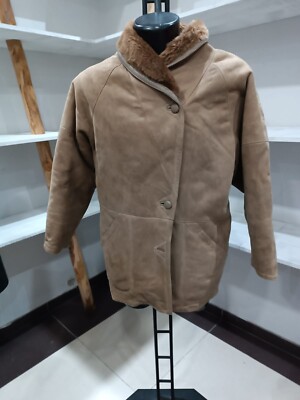 Shearling Schafleder Gebraucht Pre-owned Frau tg.42 Brown XXR68L